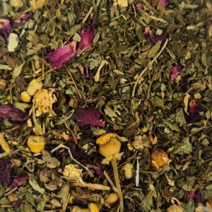 A great way to unwind in the evening this tea has floral, minty undertones