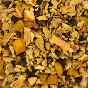 Conquer sickness and digestion with the antioxidant properties of turmeric warmed with ginger and lemon.